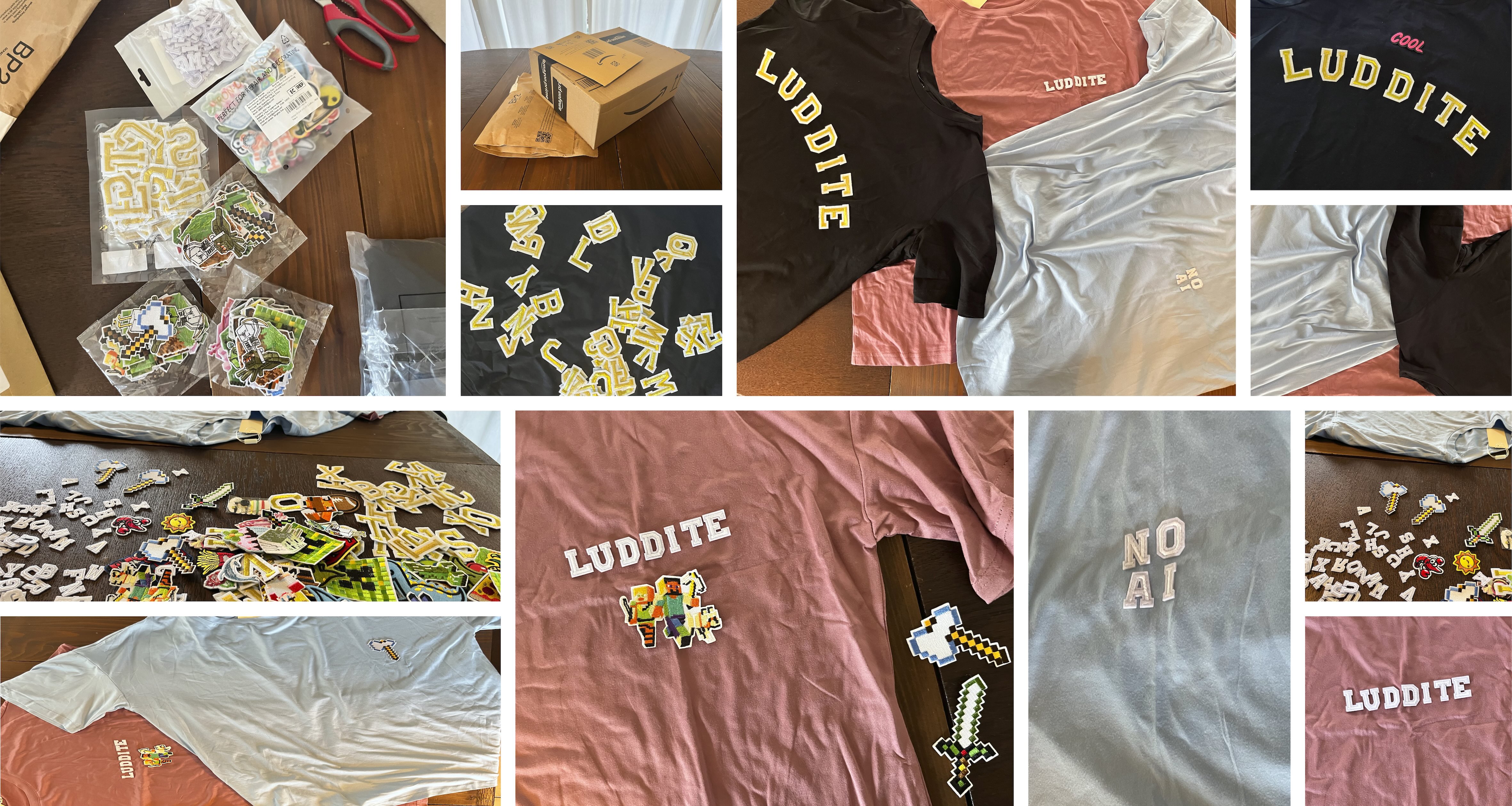 Luddite t-shirts